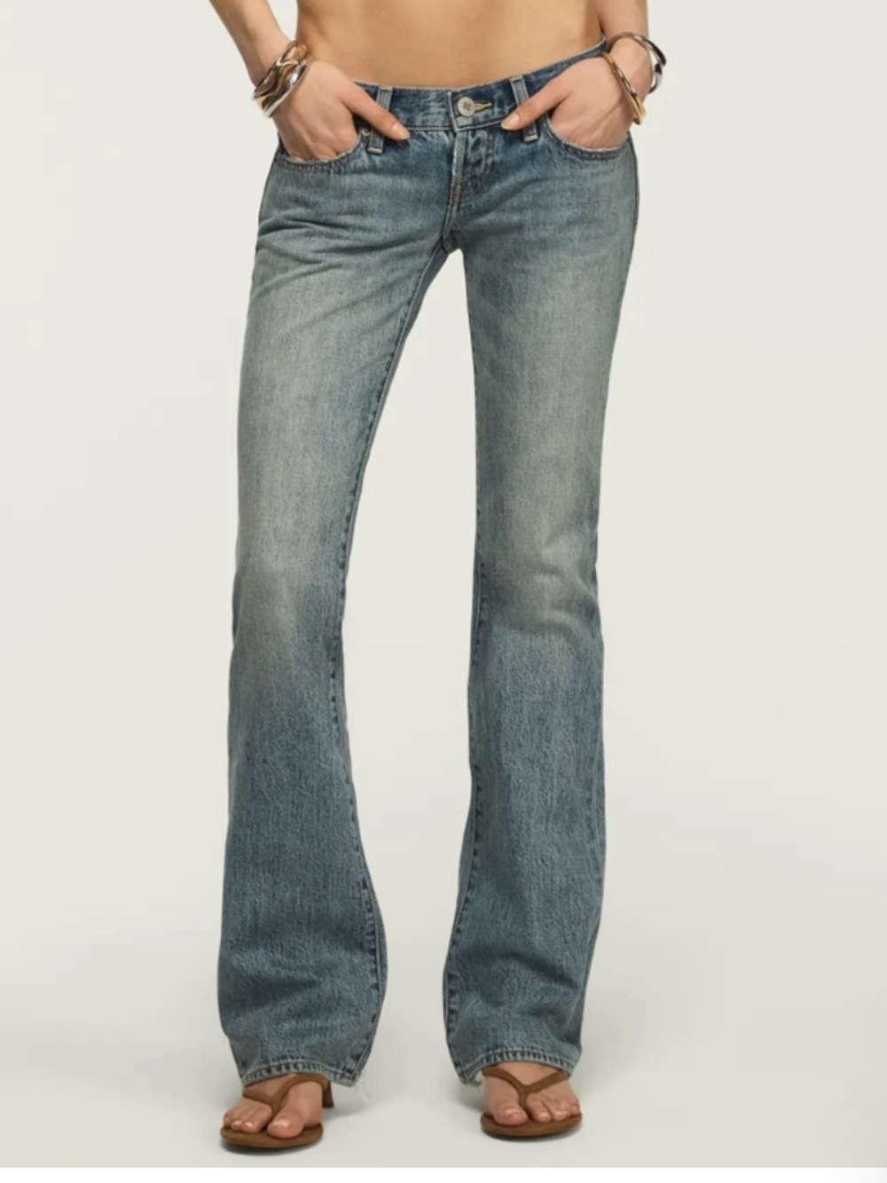 Lucky Brand x Lil Maggie - NWT Ultra Low Rise Flare - 25